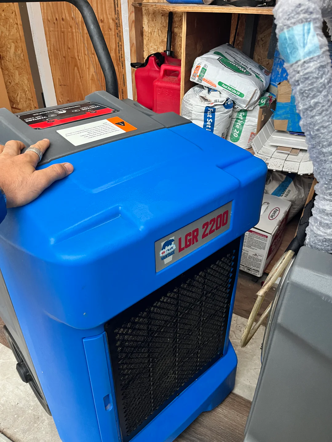 AWC-owned B-Air Vantage LGR 2200 commercial dehumidifier